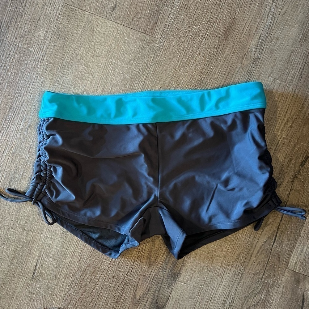 Zero Xposur Womens Swim Shorts Blue 12 EUC